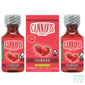 Strawberry Syrup Tincture 1000mg by Cannavis