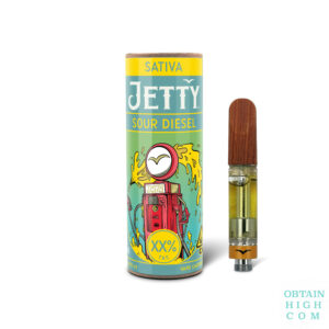 Sour Diesel 1 Gram High THC Cartridge by Jetty Extracts